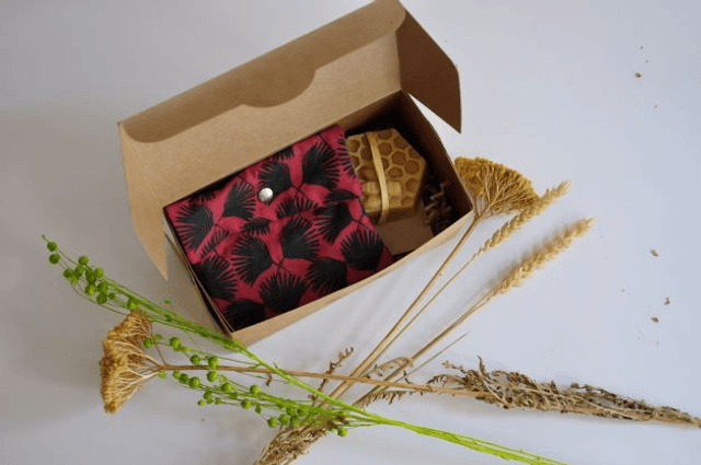 Coffret Etui pour savon et savon Lait&Miel 