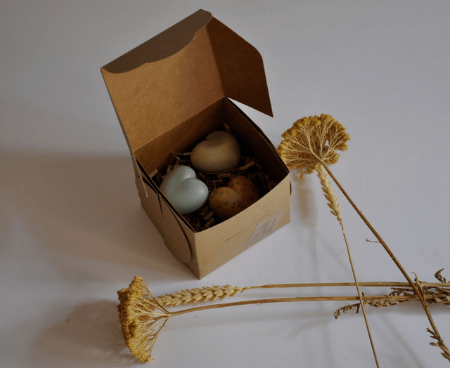 Coffret 3 savons "Petits coeurs"