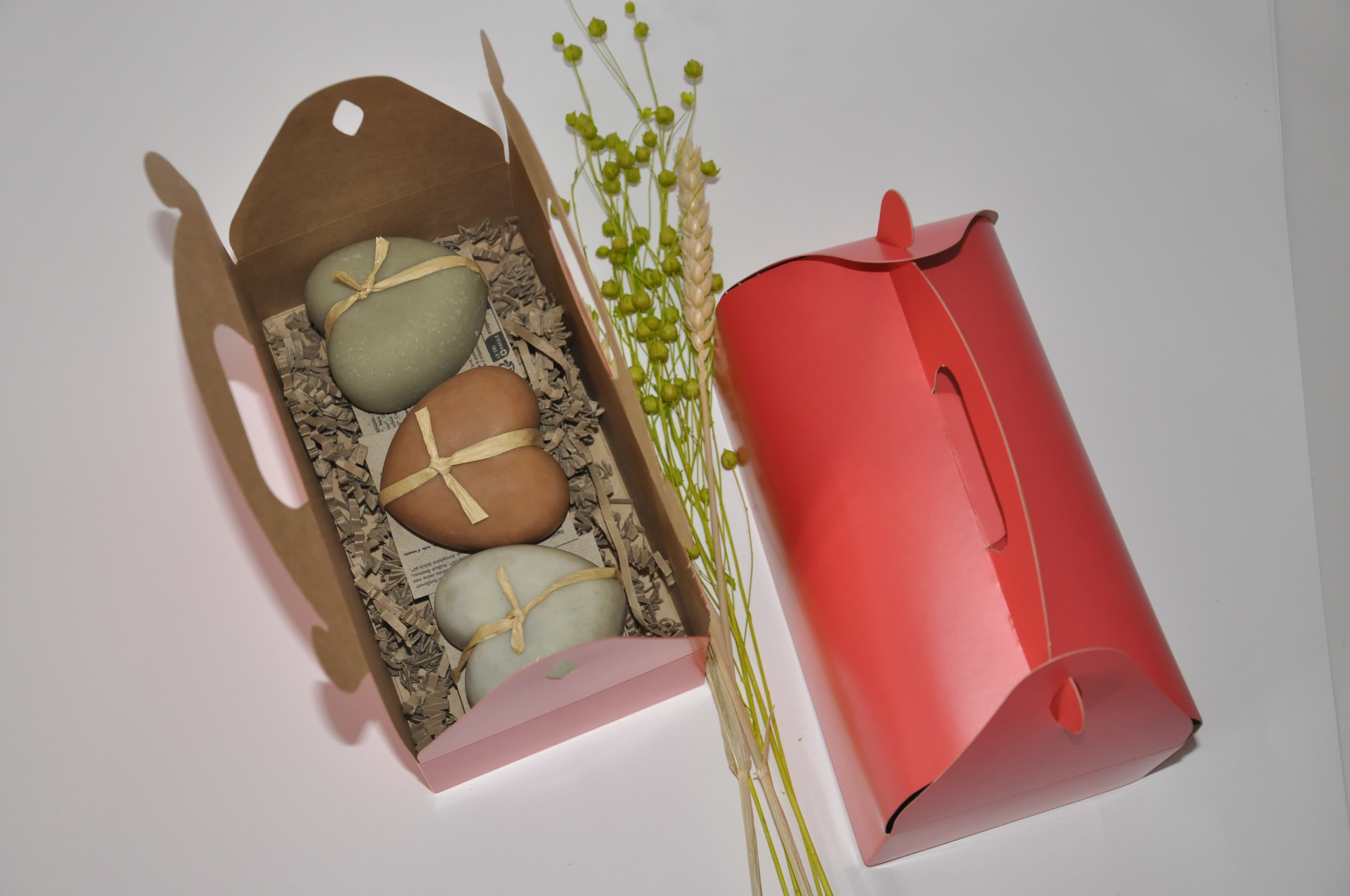 Coffret 3 savons Gros coeurs